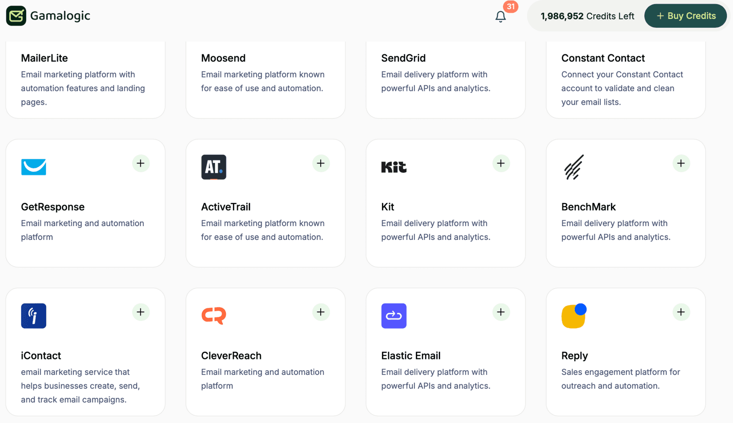 BenchMark Integration