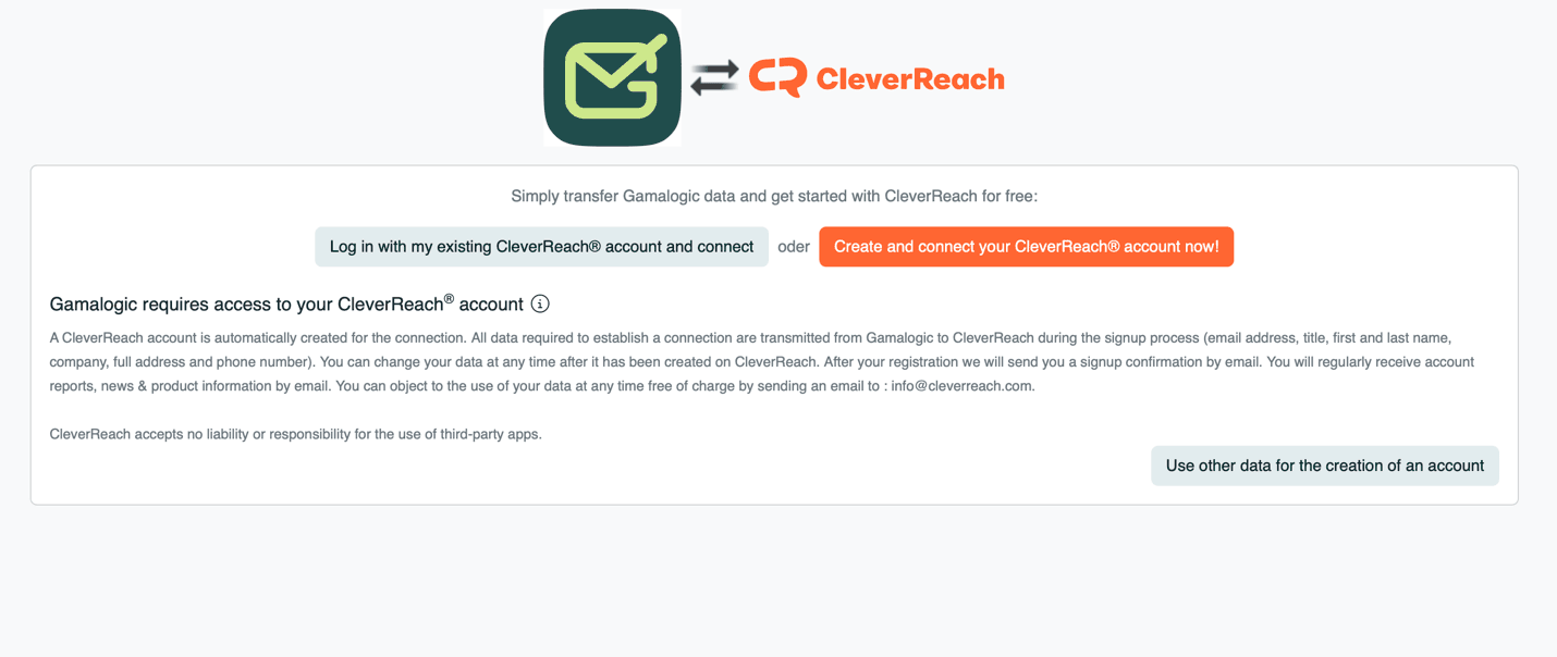 CleverReach Authorization