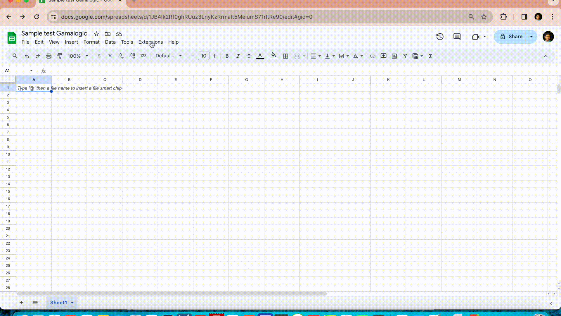 Google sheets