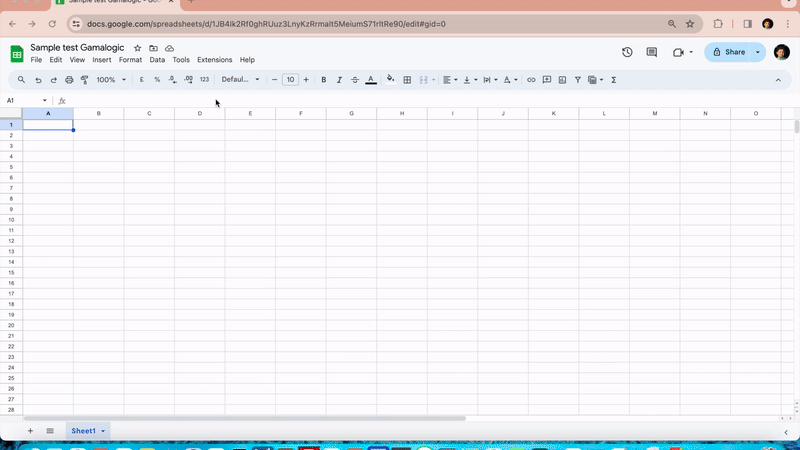 Google sheets