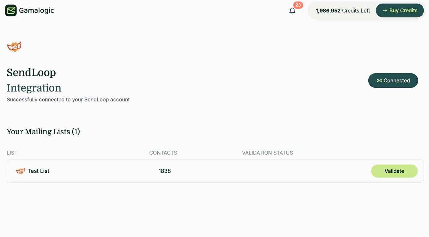 SendLoop Subscribers