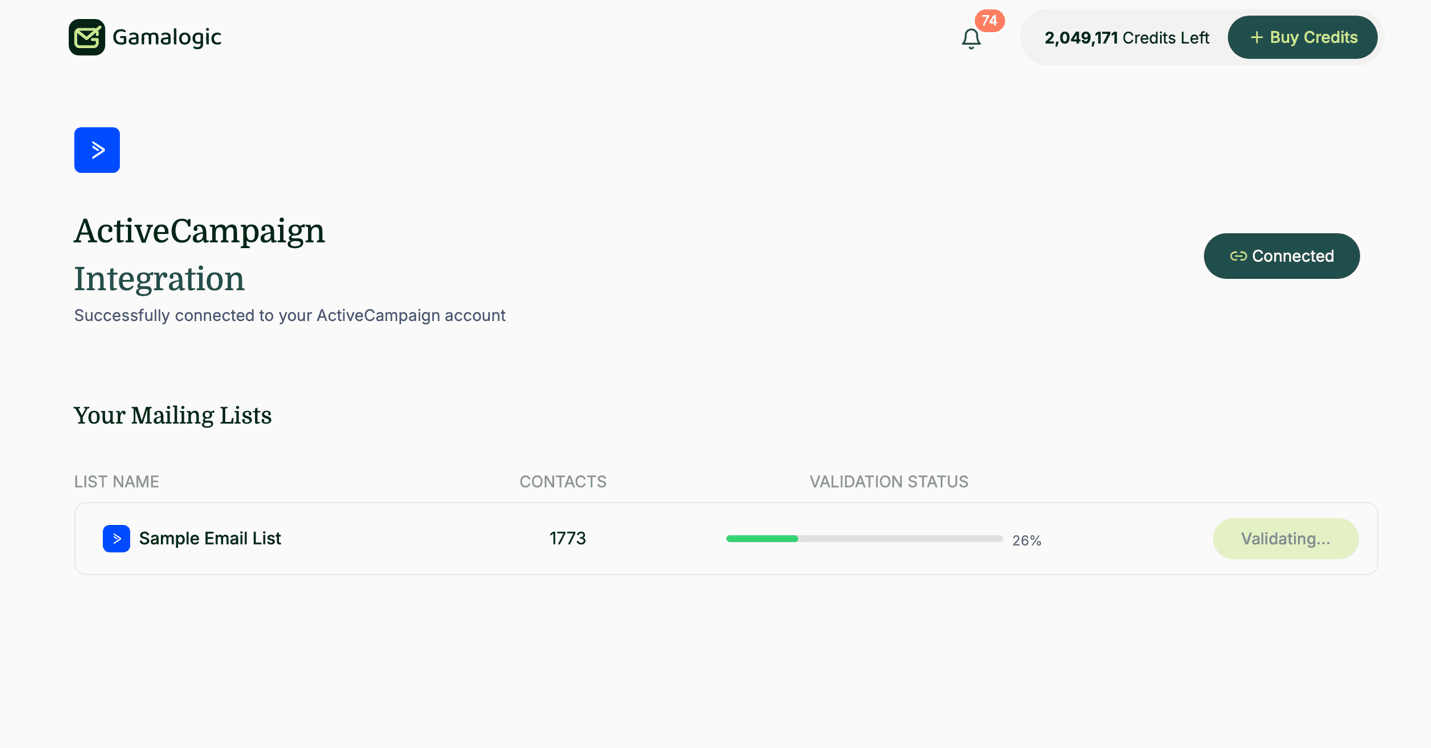 ActiveCampaign Subscribers