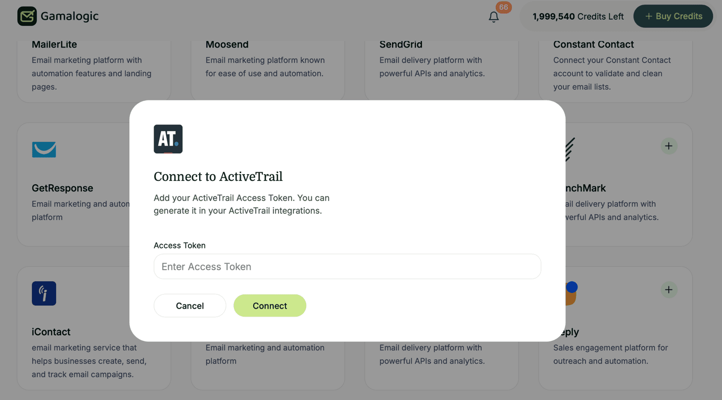 ActiveTrail API Key