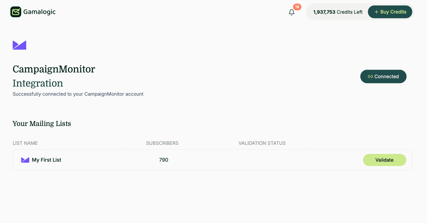 Campaign Monitor Subscribers