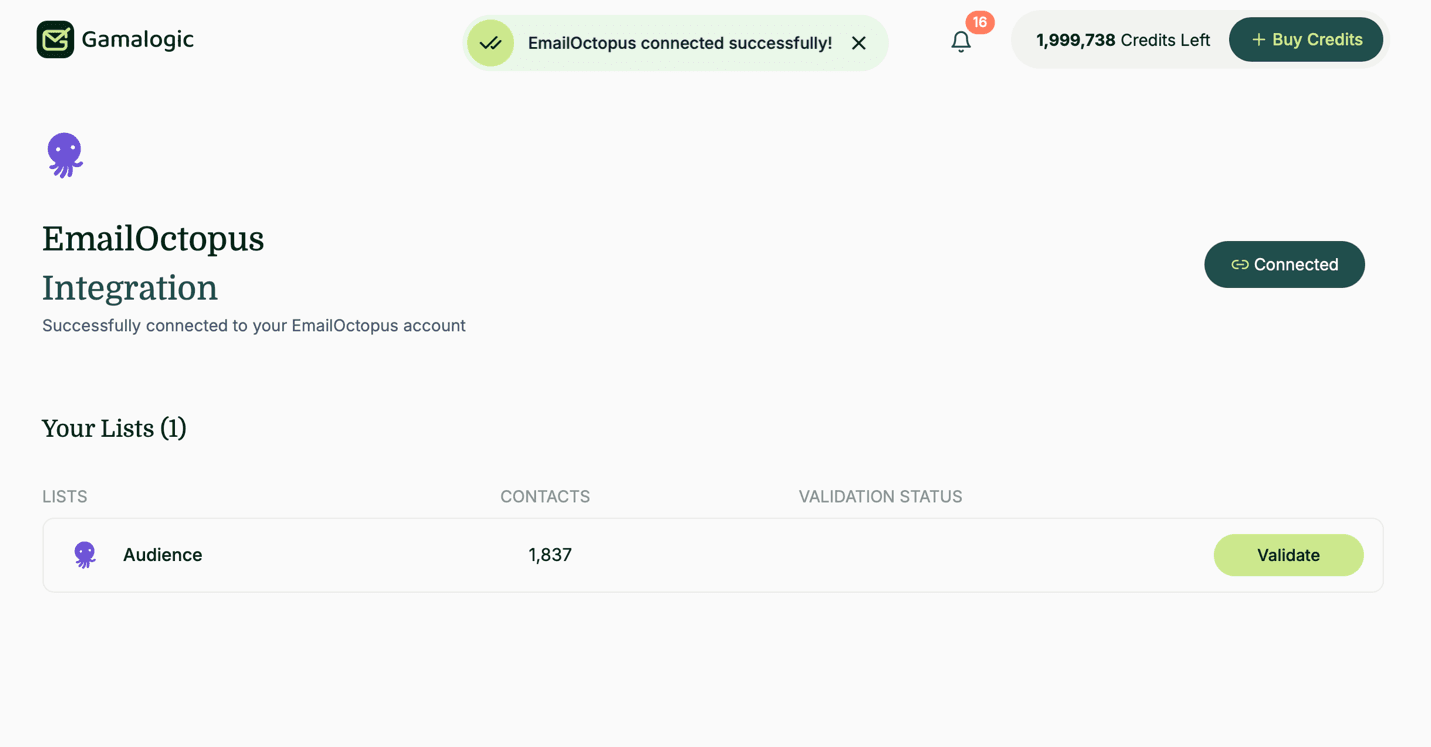 EmailOctopus Subscribers
