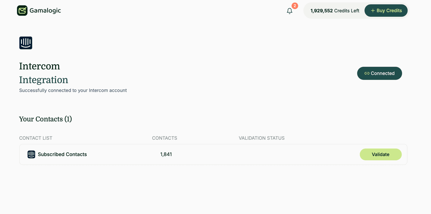 Intercom Subscribers