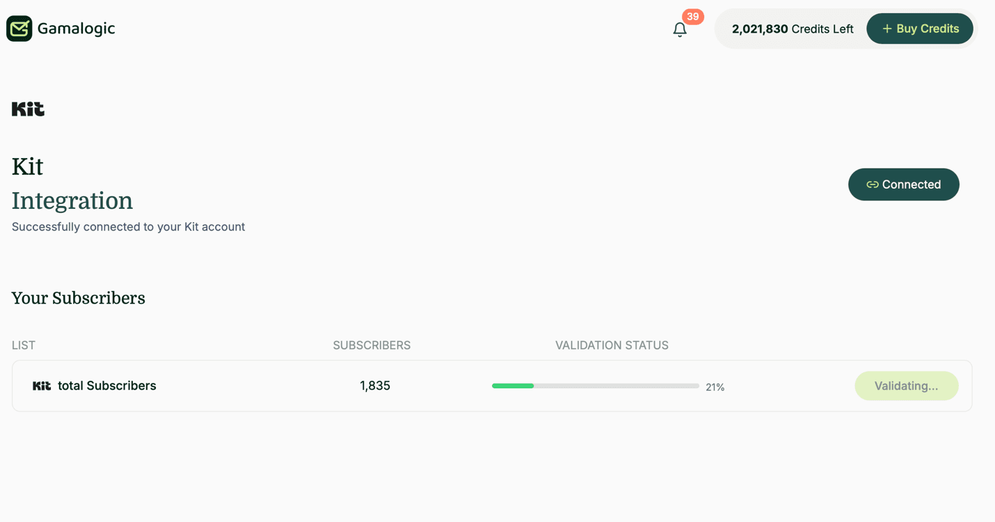 Kit Validation