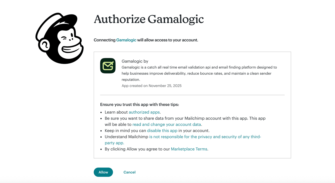 Mailchimp Auth