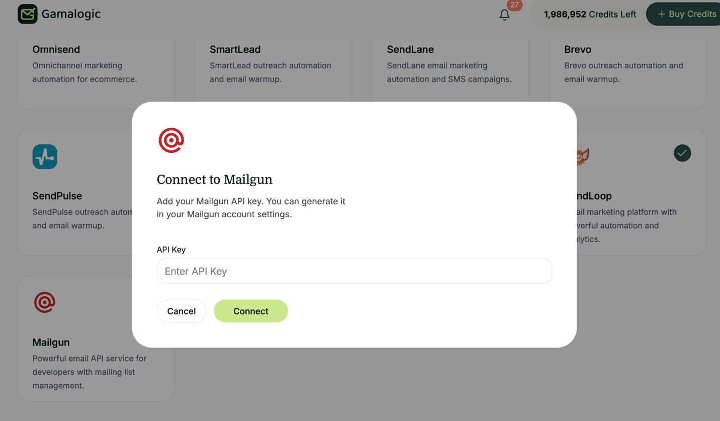 Mailgun API Key