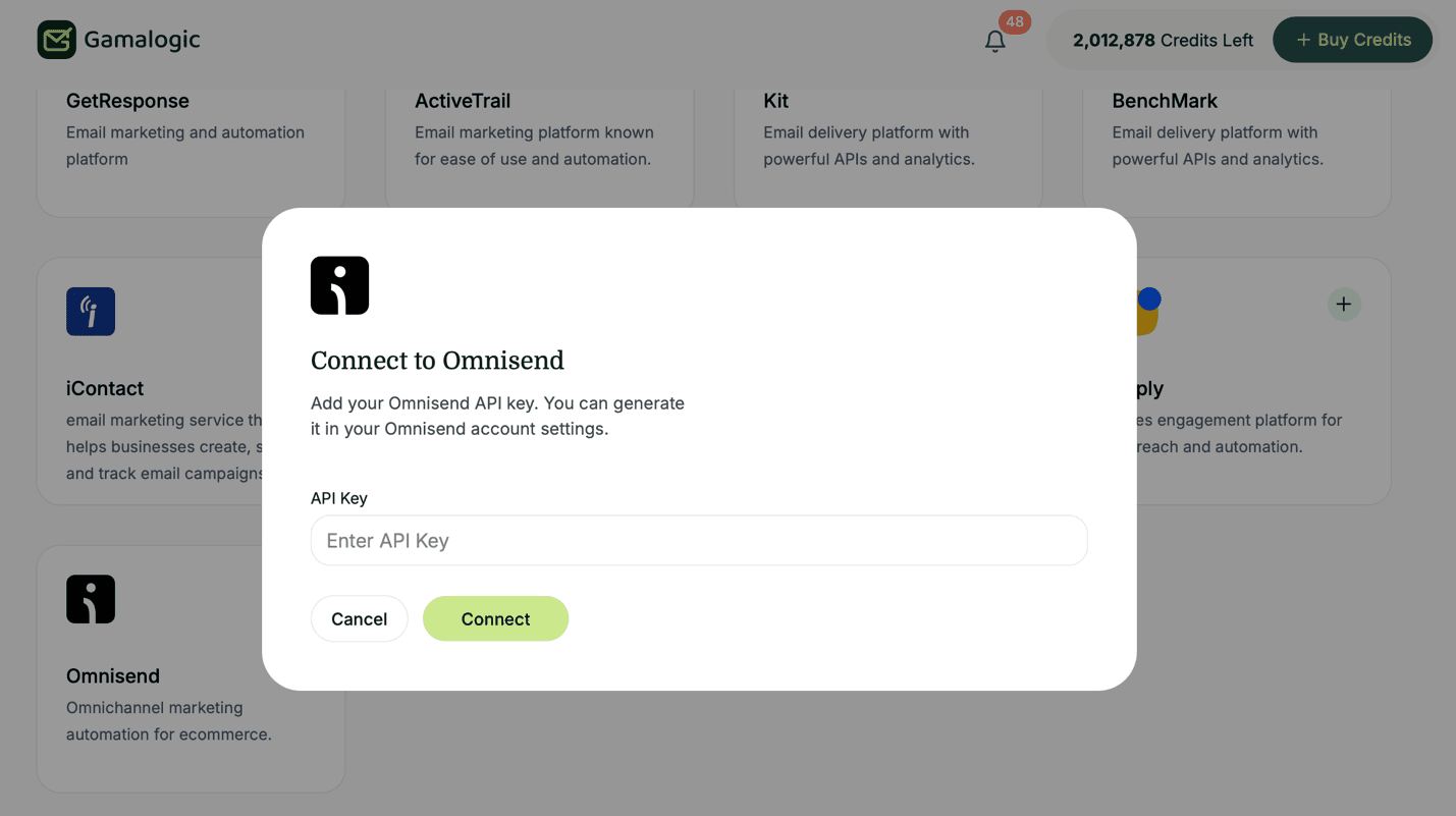 Omnisend API Key