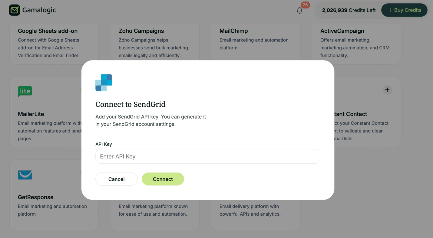 SendGrid API Key