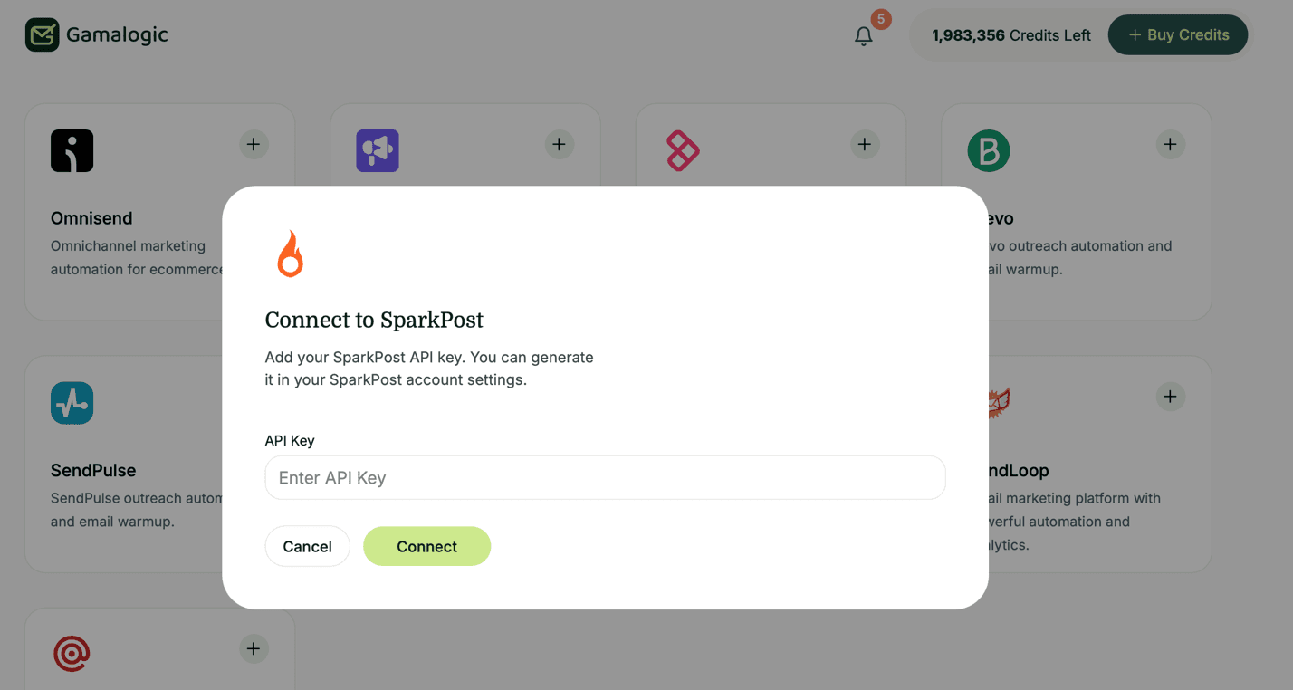 SparkPost API Key