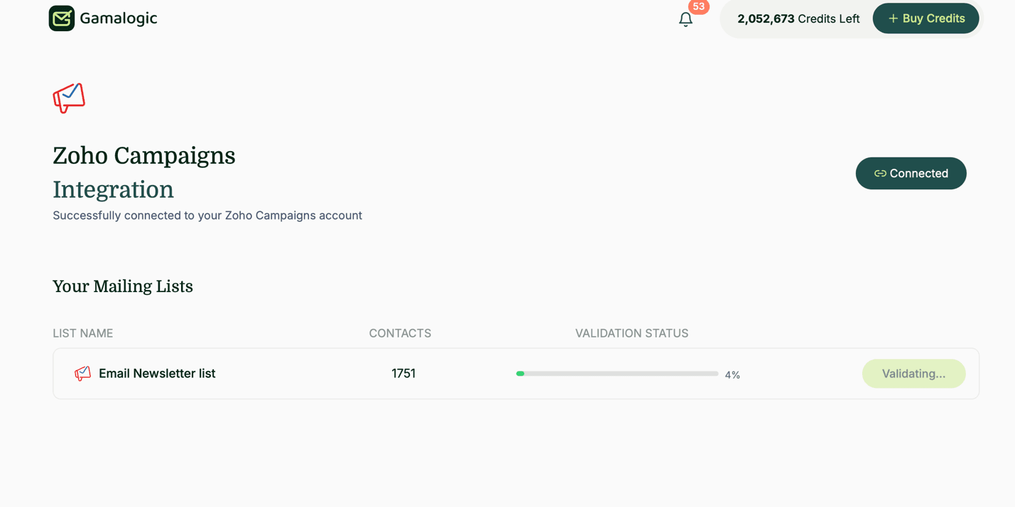 Zoho campaign